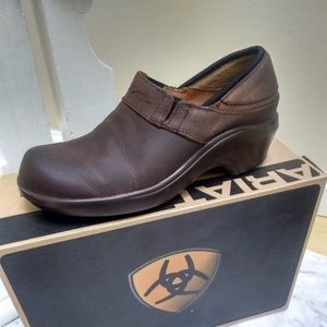 Ariat Brown Leather Clogs